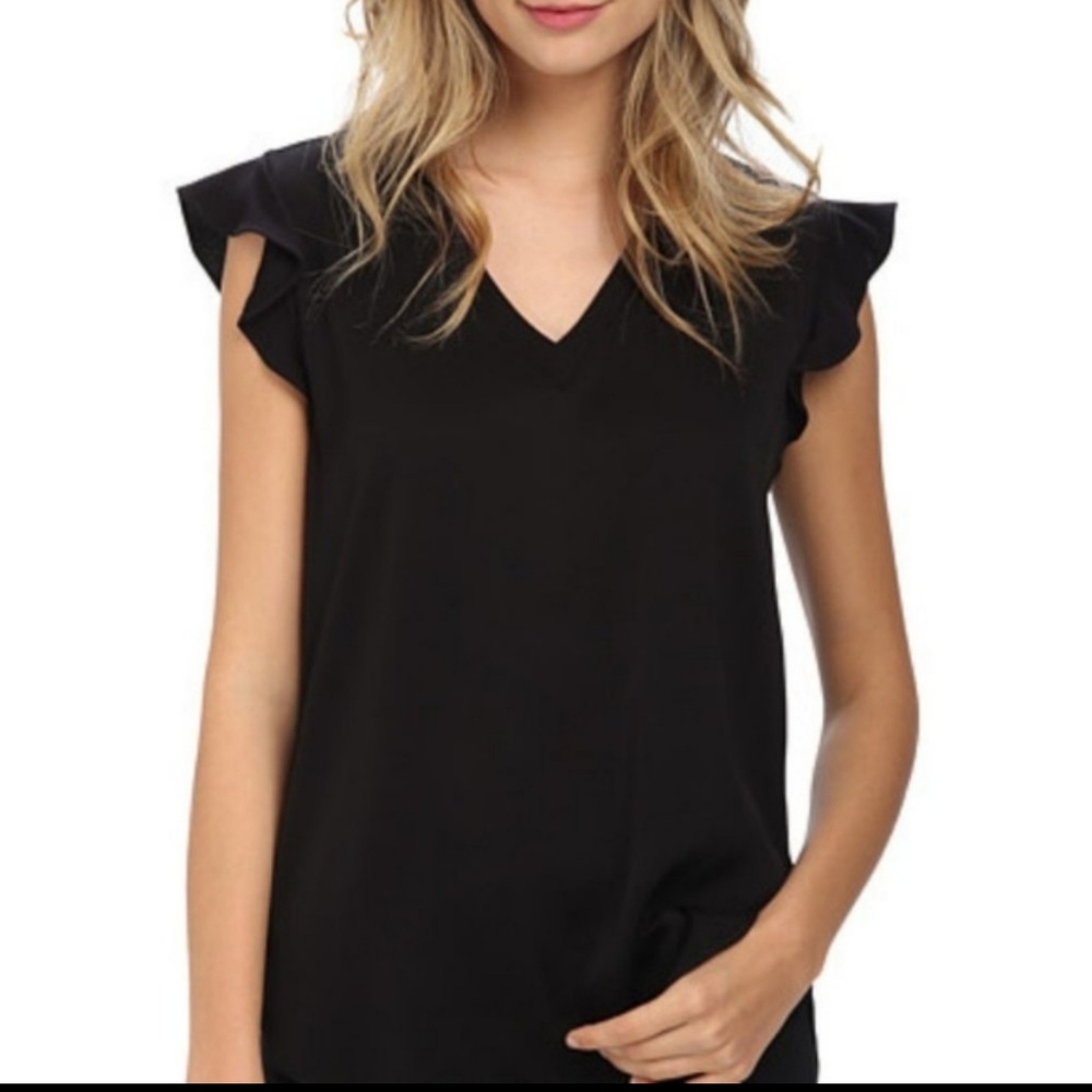 Kate Spade ♠️ Satin Flutter Top